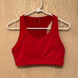 Red Fabletics Sports Bra